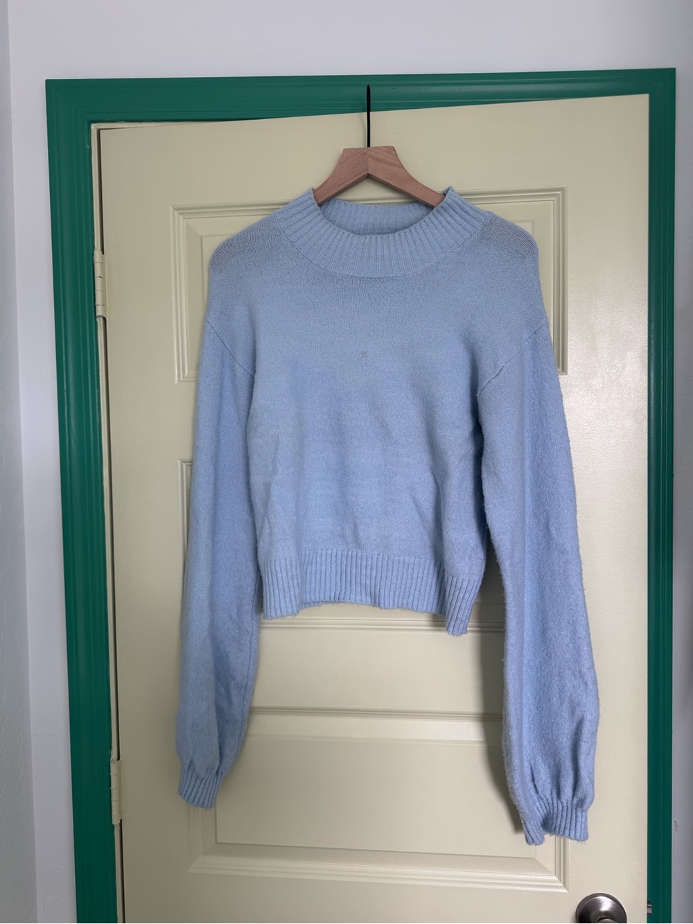 wild fable Light Blue Crewneck bell sleeve sweater